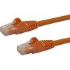 StarTech.com 15ft CAT6 Ethernet Cable – Black CAT 6 Gigabit Ethernet Wire -650MHz 100W PoE RJ45 UTP Network/Patch Cord Snagless w/Strain Relief Fluke Tested/Wiring is UL Certified/TIA (N6PATCH15BK)(Orange)
