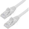 StarTech.com 15ft CAT6 Ethernet Cable – Black CAT 6 Gigabit Ethernet Wire -650MHz 100W PoE RJ45 UTP Network/Patch Cord Snagless w/Strain Relief Fluke Tested/Wiring is UL Certified/TIA (N6PATCH15BK)(White)