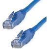 StarTech.com 15ft CAT6 Ethernet Cable – Black CAT 6 Gigabit Ethernet Wire -650MHz 100W PoE RJ45 UTP Network/Patch Cord Snagless w/Strain Relief Fluke Tested/Wiring is UL Certified/TIA (N6PATCH15BK)(Blue)
