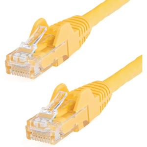 StarTech.com 15ft CAT6 Ethernet Cable – Black CAT 6 Gigabit Ethernet Wire -650MHz 100W PoE RJ45 UTP Network/Patch Cord Snagless w/Strain Relief Fluke Tested/Wiring is UL Certified/TIA (N6PATCH15BK)(Yellow)