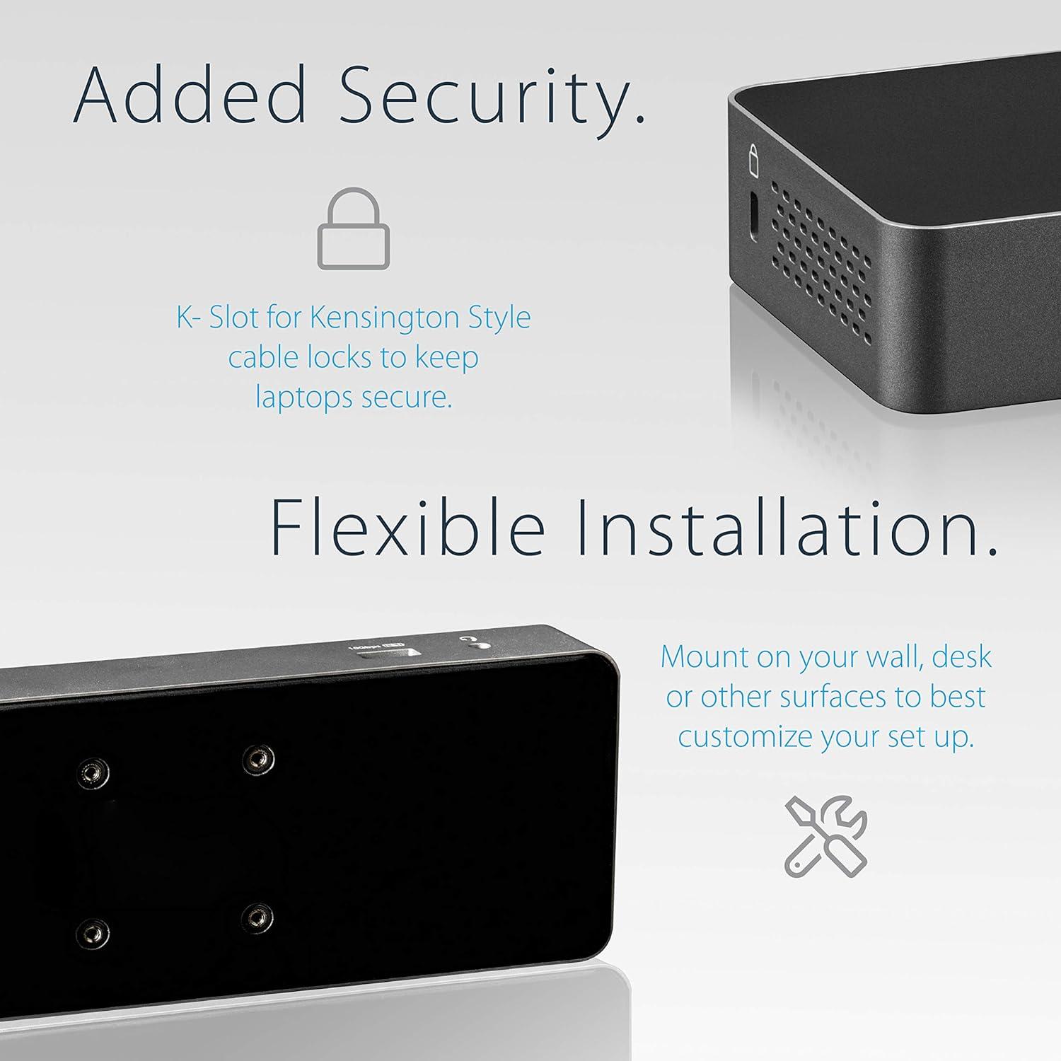 image:imageStarTechcom Thunderbolt 3 Dock w USBC Compatibility Dual Monitor 4K60Hz DisplayPort Laptop Docking Station 60W PD GbE 5x USB Hub TB3 USB 31 Gen 2 10Gbps Dock Windows amp Mac TB3CDK2DP