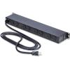 StarTech.com 14-Outlet Rackmount PDU, 1U Server Rack Accessories Surge Protector Power Strip, 6X Front and 8X Rear Ports, Rack Mount Power Distribution Unit Outlet Strip with 8ft Power Cord