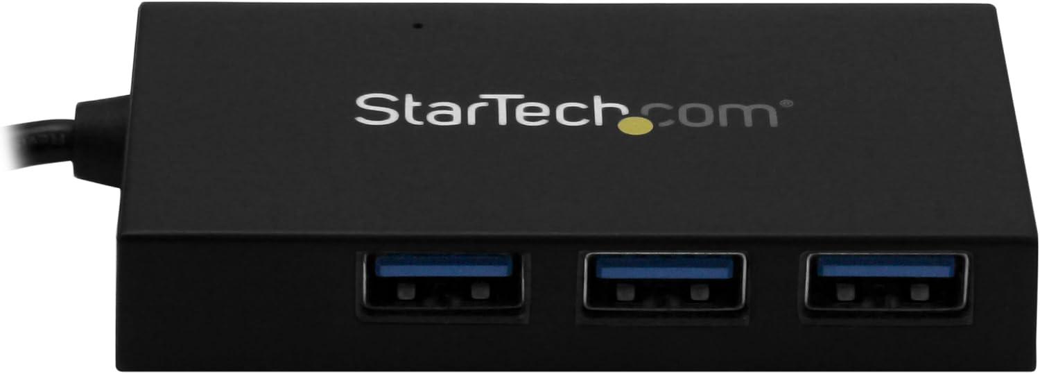 image:imageStarTechcom 4 Port USB 30 Hub  USB TypeA Hub with 1x USBC amp 3x USBA SuperSpeed  USB Bus or SelfPowered  Portable USB 30 5Gbps BC 12 Charging Hub w Power Adapter  TAA HB30A3A1CSFS