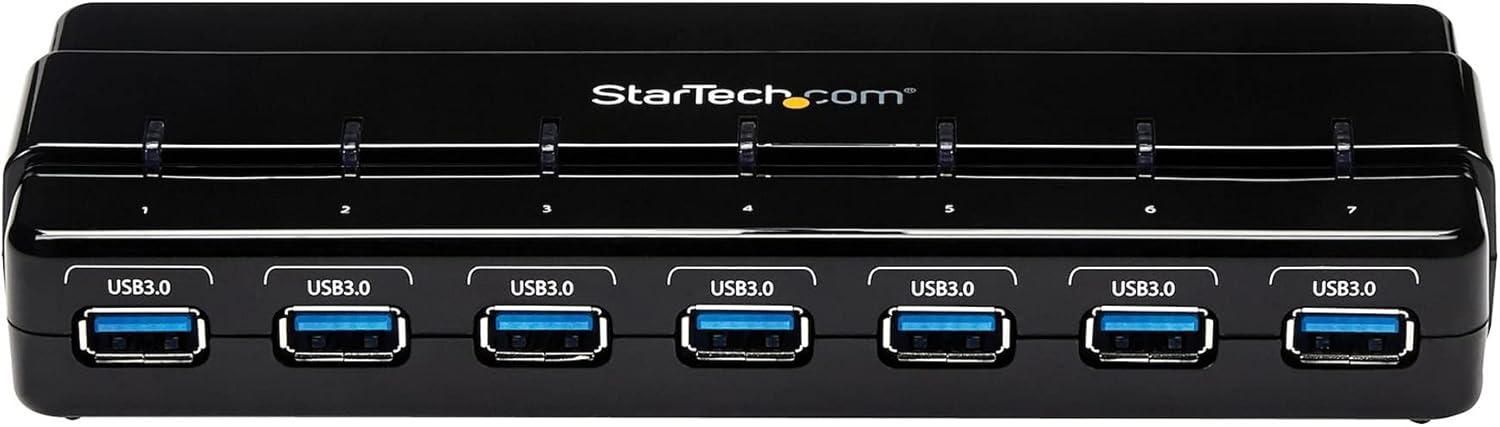 image:imageStarTechcom 7 Port USB 30 Hub Up To 5 Gbps 7 x USB Universal Multi Port USB Extender for Your Desktop USB Powered ST7300USB3B