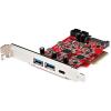 5-Port USB PCIe Card – 10Gbps USB 3.1 Gen 2 PCIe Card w/ 1x USB-C & 2X USB-A – 1x 2 Port IDC (Internal 5Gbps USB Header Expansion) – USB C PCI Express Controller Card(Card)