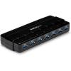 StarTech.com 7 Port USB 3.0 Hub – Up To 5 Gbps – 7 x USB – Universal Multi Port USB Extender for Your Desktop – USB Powered (ST7300USB3B)