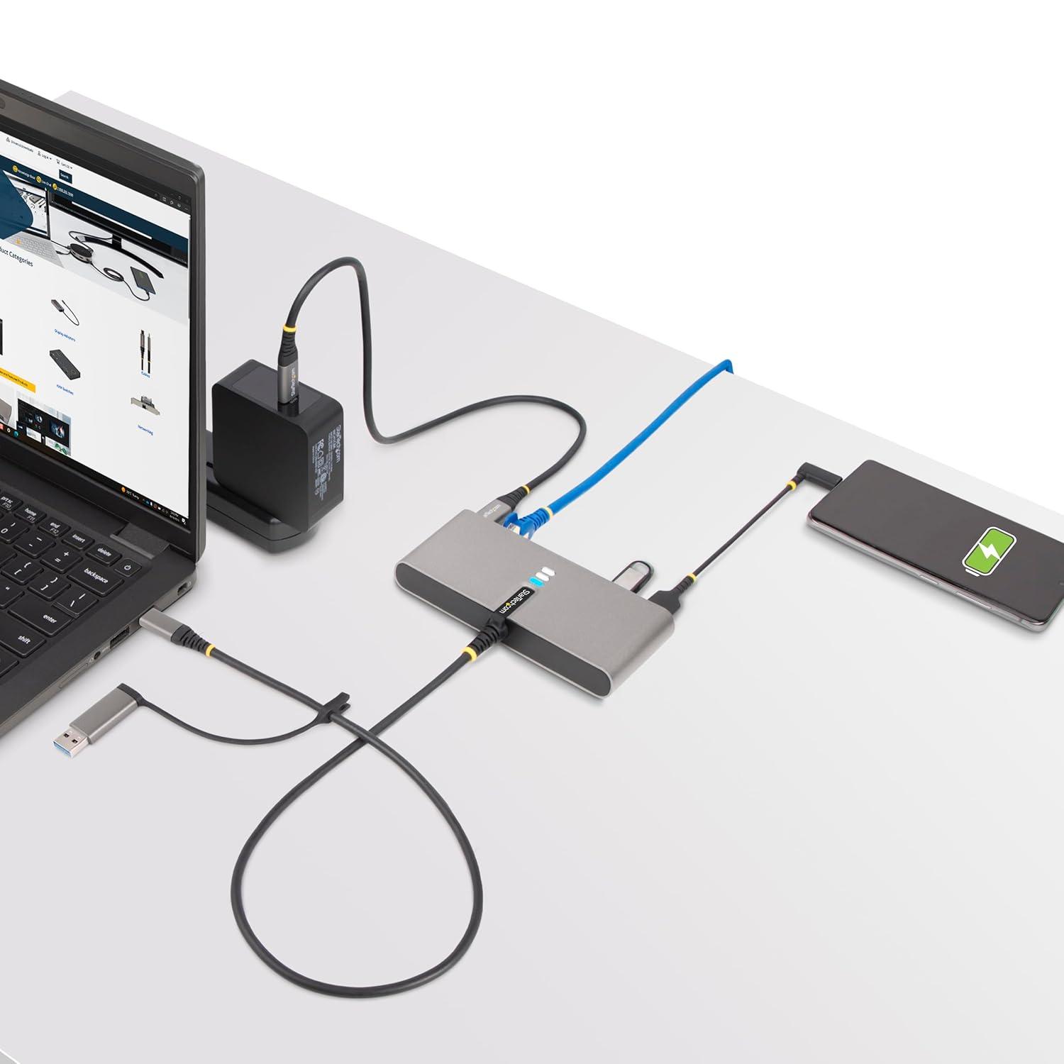 image:imageStarTechcom USB C to Parallel Printer Cable DB25 Female Port for IEEE1284 Printers Bus Powered Printer Cable Adapter USB to DB25 ICUSBCPLLD25 Black 6ftFTDI RS232 with multiport hub