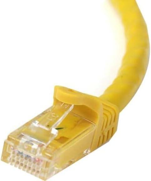 image:imageStarTechcom 15m CAT6 Ethernet Cable Yellow CAT 6 Gigabit Ethernet Wire 650MHz 100W PoE RJ45 UTP Category 6 NetworkPatch Cord Snagless wStrain Relief Fluke Tested ULTIA Certified N6PATC15MYLYellow