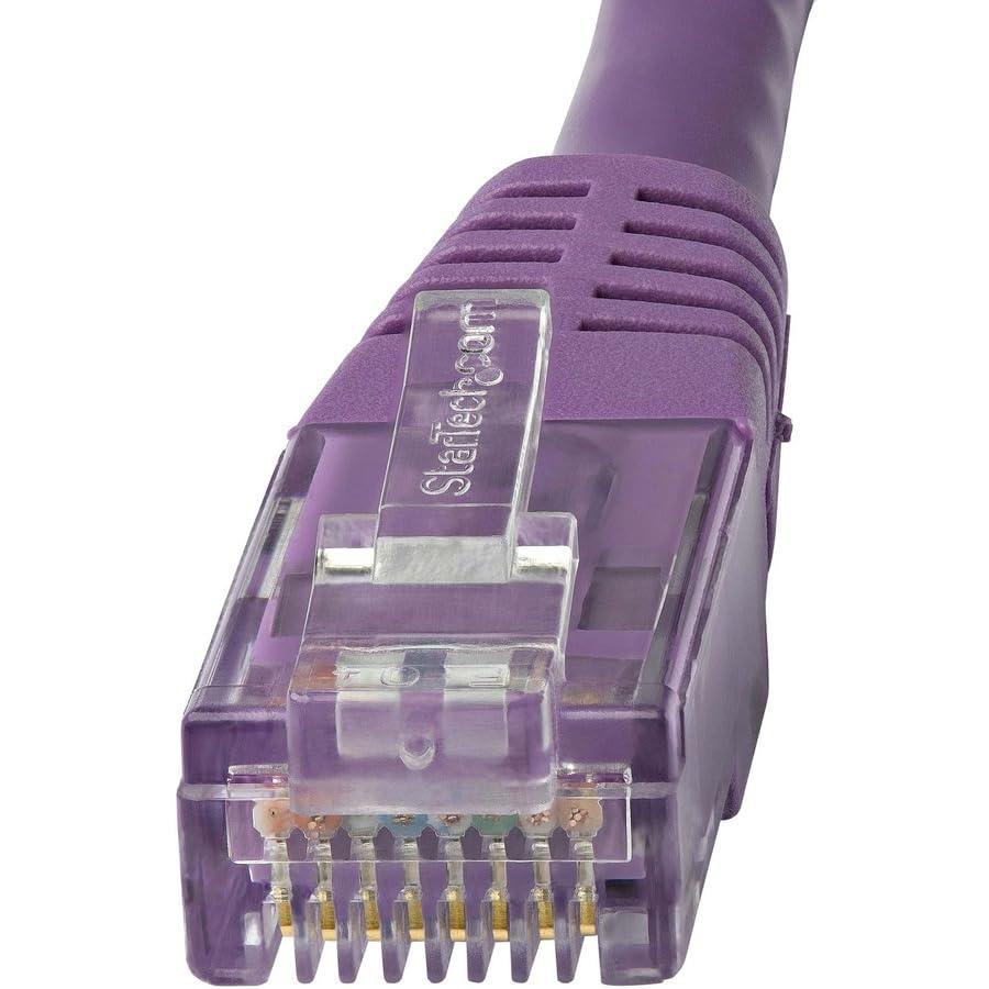 image:imageStarTechcom 20ft CAT6 Ethernet Cable Orange CAT 6 Gigabit Ethernet Wire 650MHz 100W PoE RJ45 UTP Molded Category 6 NetworkPatch Cord wStrain ReliefFluke Tested ULTIA Certified C6PATCH20ORPurple