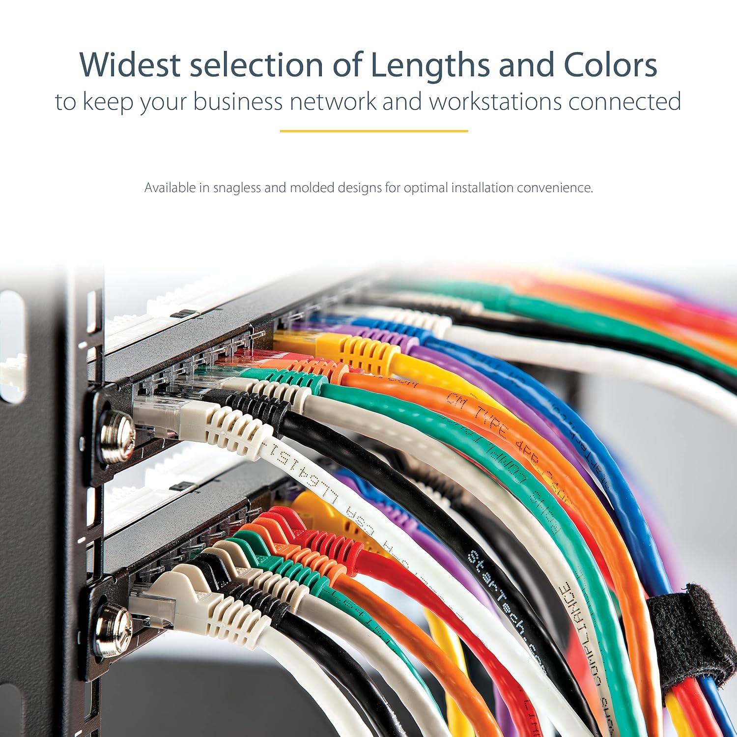 image:imageStarTechcom 20ft CAT6 Ethernet Cable Orange CAT 6 Gigabit Ethernet Wire 650MHz 100W PoE RJ45 UTP Molded Category 6 NetworkPatch Cord wStrain ReliefFluke Tested ULTIA Certified C6PATCH20ORRed