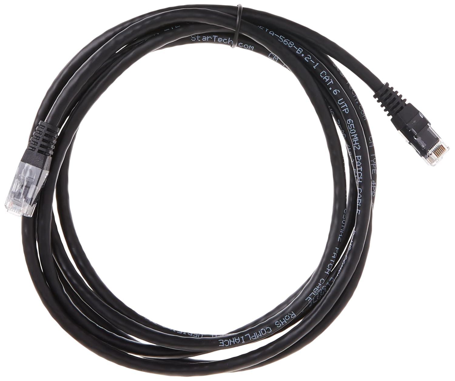 image:imageStarTechcom 20ft CAT6 Ethernet Cable Orange CAT 6 Gigabit Ethernet Wire 650MHz 100W PoE RJ45 UTP Molded Category 6 NetworkPatch Cord wStrain ReliefFluke Tested ULTIA Certified C6PATCH20ORBlack