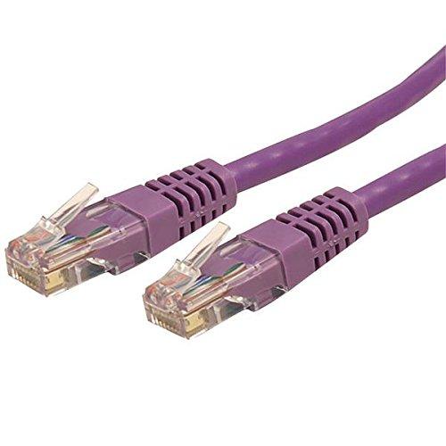 image:imageStarTechcom 20ft CAT6 Ethernet Cable Orange CAT 6 Gigabit Ethernet Wire 650MHz 100W PoE RJ45 UTP Molded Category 6 NetworkPatch Cord wStrain ReliefFluke Tested ULTIA Certified C6PATCH20ORPurple