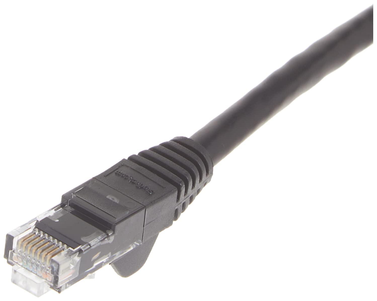 image:imageStarTechcom 20ft CAT6 Ethernet Cable Orange CAT 6 Gigabit Ethernet Wire 650MHz 100W PoE RJ45 UTP Molded Category 6 NetworkPatch Cord wStrain ReliefFluke Tested ULTIA Certified C6PATCH20ORBlack
