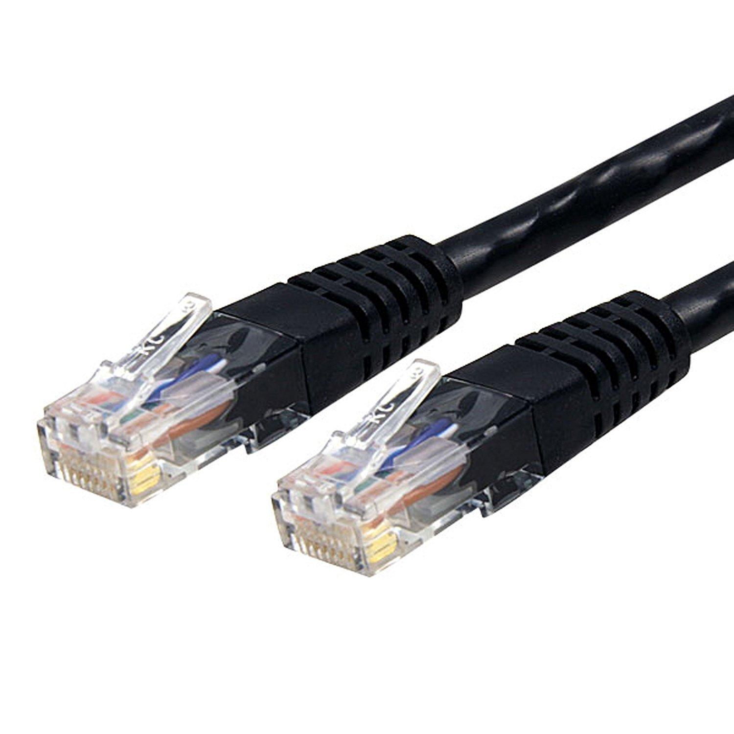 image:imageStarTechcom 20ft CAT6 Ethernet Cable Orange CAT 6 Gigabit Ethernet Wire 650MHz 100W PoE RJ45 UTP Molded Category 6 NetworkPatch Cord wStrain ReliefFluke Tested ULTIA Certified C6PATCH20ORBlack