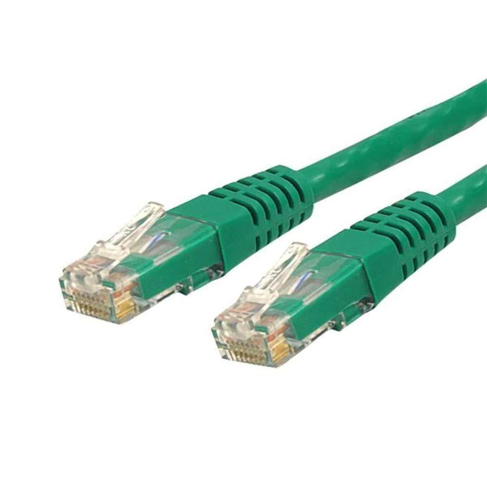 image:imageStarTechcom 20ft CAT6 Ethernet Cable Orange CAT 6 Gigabit Ethernet Wire 650MHz 100W PoE RJ45 UTP Molded Category 6 NetworkPatch Cord wStrain ReliefFluke Tested ULTIA Certified C6PATCH20ORGreen