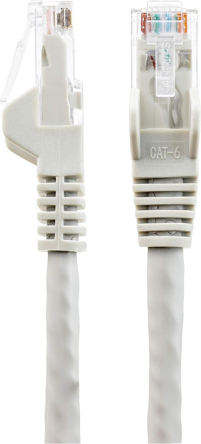 image:imageStarTechcom 50ft 15m CAT6 Ethernet Cable LSZH Low Smoke Zero Halogen 10 Gigabit 650MHz 100W PoE RJ45 UTP Network Patch Cord Snagless wStrain Relief Gray CAT 6 ETL Verified N6LPATCH50GRGray