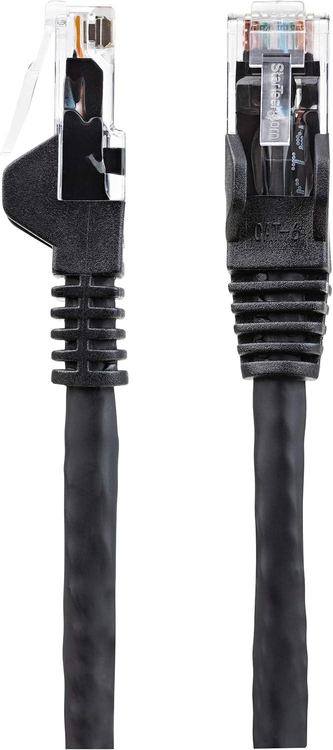 image:imageStarTechcom 50ft 15m CAT6 Ethernet Cable LSZH Low Smoke Zero Halogen 10 Gigabit 650MHz 100W PoE RJ45 UTP Network Patch Cord Snagless wStrain Relief Gray CAT 6 ETL Verified N6LPATCH50GRBlack