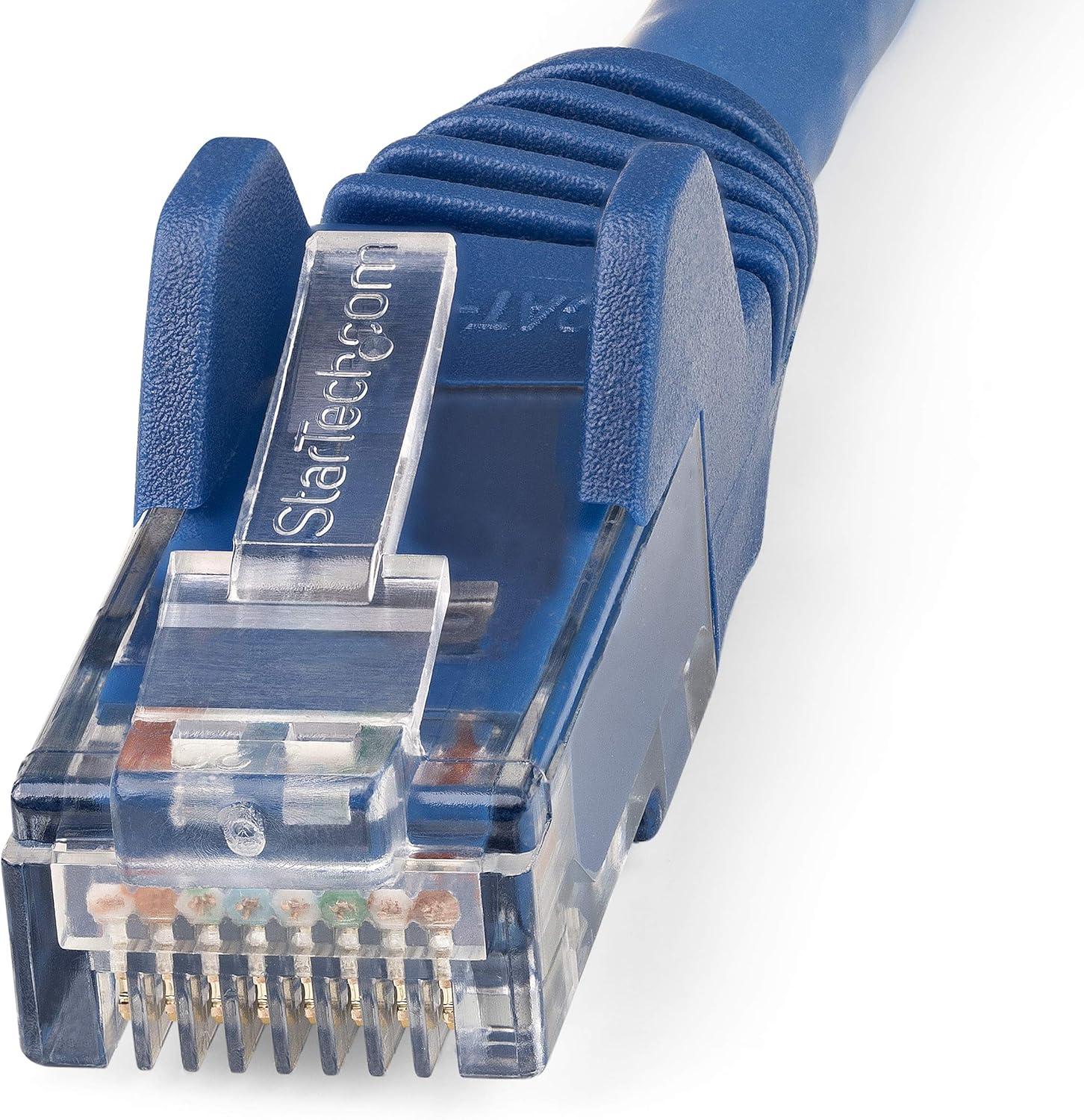 image:imageStarTechcom 50ft 15m CAT6 Ethernet Cable LSZH Low Smoke Zero Halogen 10 Gigabit 650MHz 100W PoE RJ45 UTP Network Patch Cord Snagless wStrain Relief Gray CAT 6 ETL Verified N6LPATCH50GRBlue