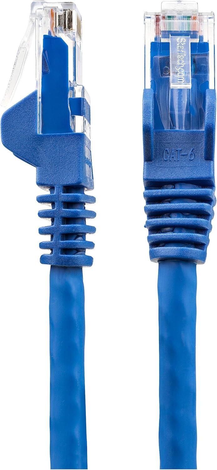 image:imageStarTechcom 50ft 15m CAT6 Ethernet Cable LSZH Low Smoke Zero Halogen 10 Gigabit 650MHz 100W PoE RJ45 UTP Network Patch Cord Snagless wStrain Relief Gray CAT 6 ETL Verified N6LPATCH50GRBlue