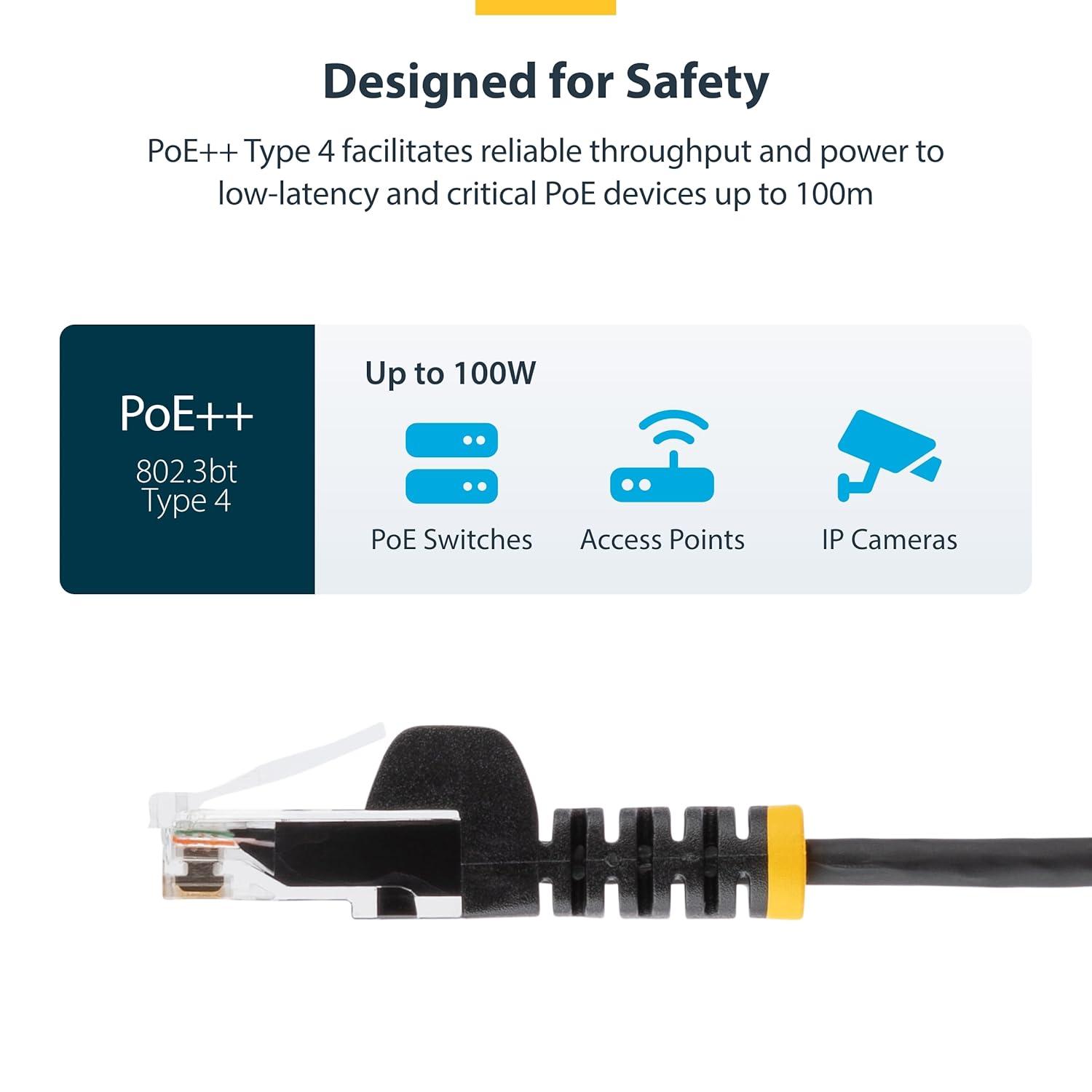 image:imageStarTechcom 6 in CAT6 Cable Slim CAT6 Patch Cord Gray Snagless RJ45 Connectors Gigabit Ethernet Cable 28 AWG LSZH N6PAT6INGRSOrange