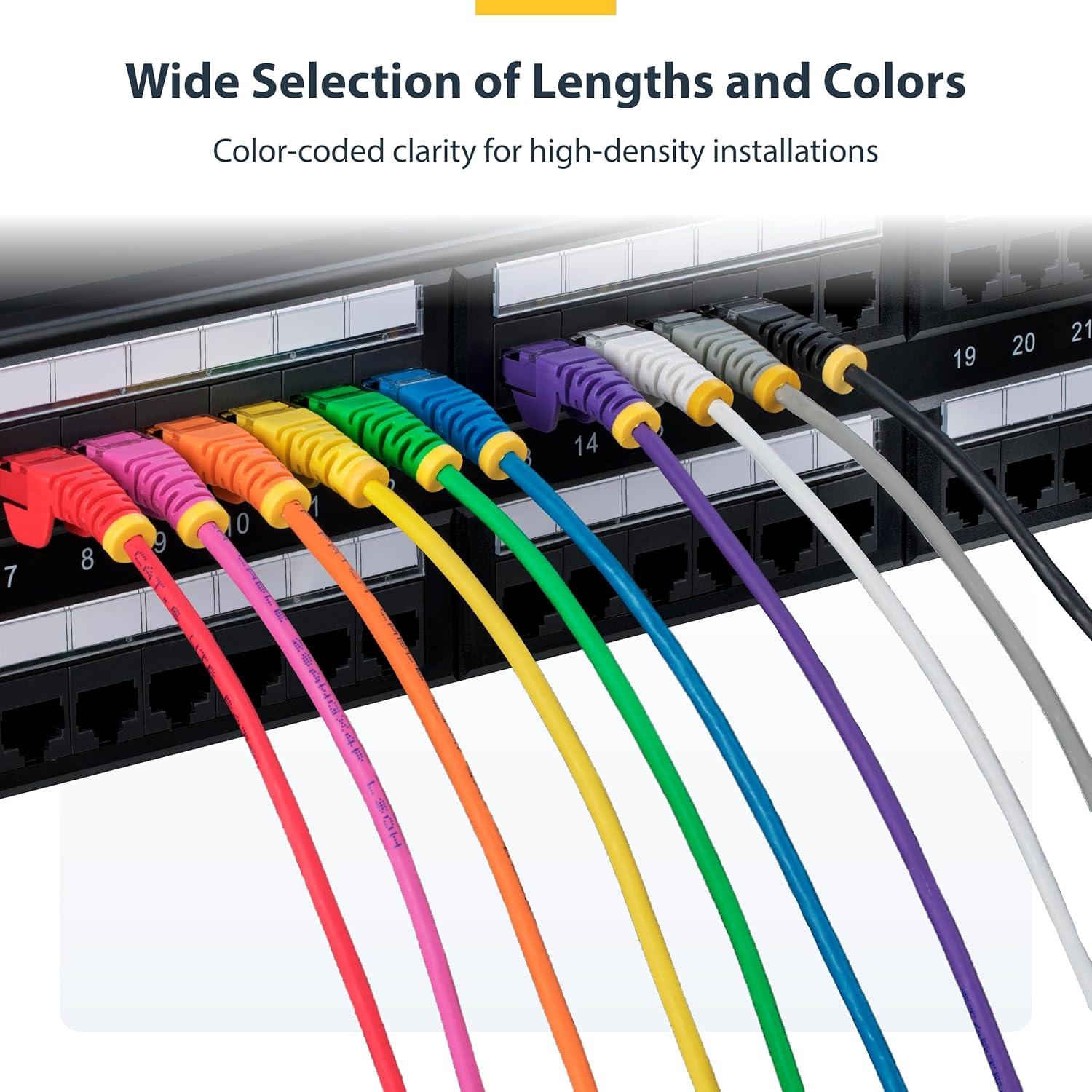 image:imageStarTechcom 6 in CAT6 Cable Slim CAT6 Patch Cord Gray Snagless RJ45 Connectors Gigabit Ethernet Cable 28 AWG LSZH N6PAT6INGRSPink
