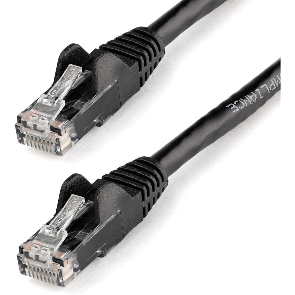 image:imageStarTechcom 10m Black Gigabit Snagless RJ45 UTP Cat6 Patch Cable 10 m Patch Cord