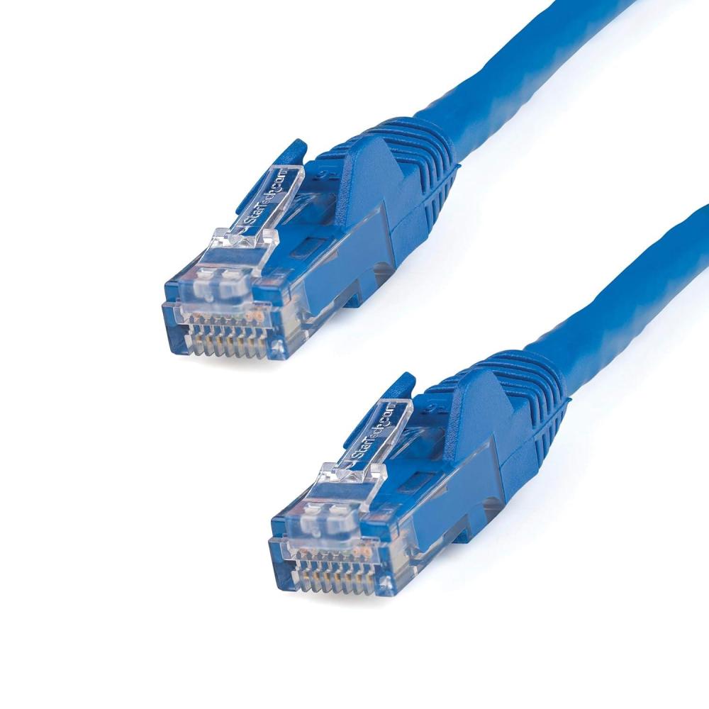image:imageStarTechcom 10m CAT6 Ethernet Cable  Grey CAT 6 Gigabit Ethernet Wire 650MHz 100W PoE RJ45 UTP Category 6 NetworkPatch Cord Snagless wStrain Relief Fluke Tested ULTIA Certified N6PATC10MGRBlue