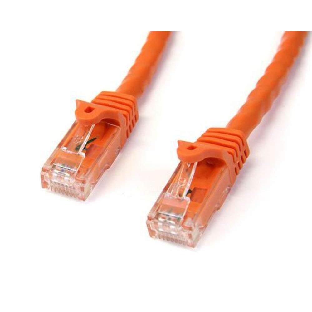 image:imageStarTechcom 10m CAT6 Ethernet Cable  Grey CAT 6 Gigabit Ethernet Wire 650MHz 100W PoE RJ45 UTP Category 6 NetworkPatch Cord Snagless wStrain Relief Fluke Tested ULTIA Certified N6PATC10MGROrange