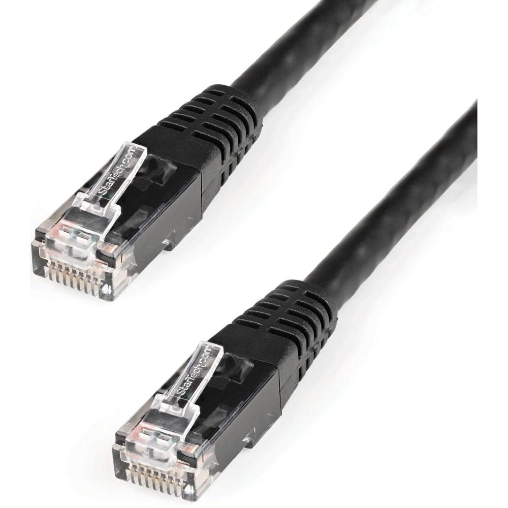 image:imageStarTechcom 20ft CAT6 Ethernet Cable Orange CAT 6 Gigabit Ethernet Wire 650MHz 100W PoE RJ45 UTP Molded Category 6 NetworkPatch Cord wStrain ReliefFluke Tested ULTIA Certified C6PATCH20ORBlack