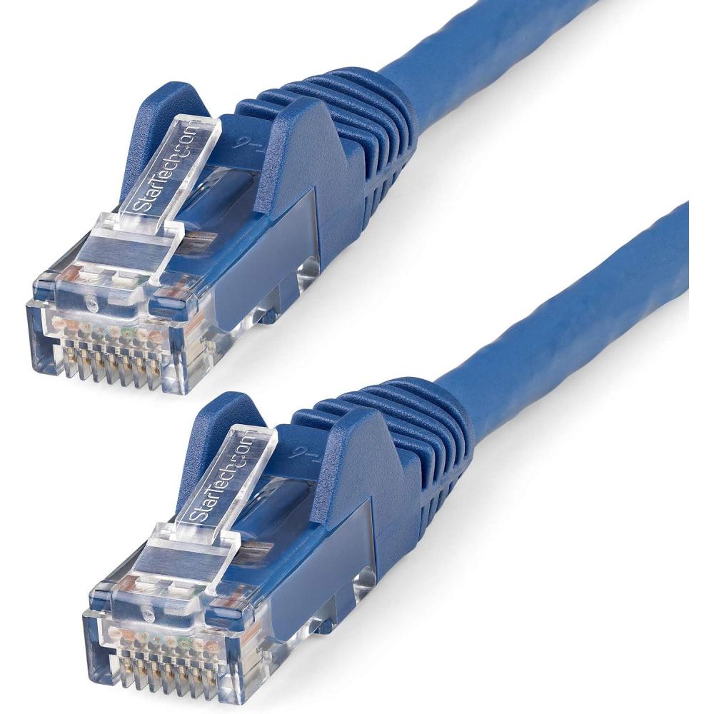 image:imageStarTechcom 50ft 15m CAT6 Ethernet Cable LSZH Low Smoke Zero Halogen 10 Gigabit 650MHz 100W PoE RJ45 UTP Network Patch Cord Snagless wStrain Relief Gray CAT 6 ETL Verified N6LPATCH50GRBlue