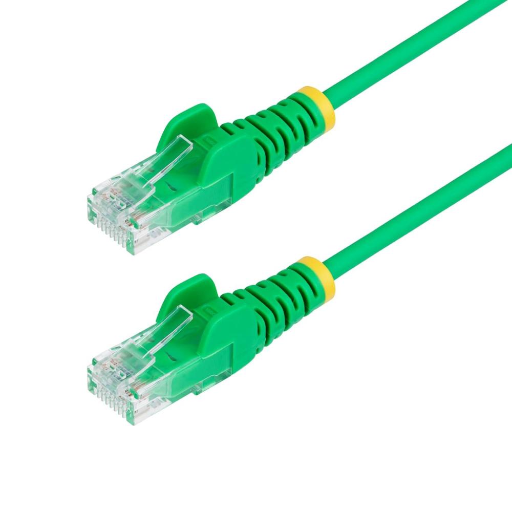 image:imageStarTechcom 6 in CAT6 Cable Slim CAT6 Patch Cord Gray Snagless RJ45 Connectors Gigabit Ethernet Cable 28 AWG LSZH N6PAT6INGRSGreen