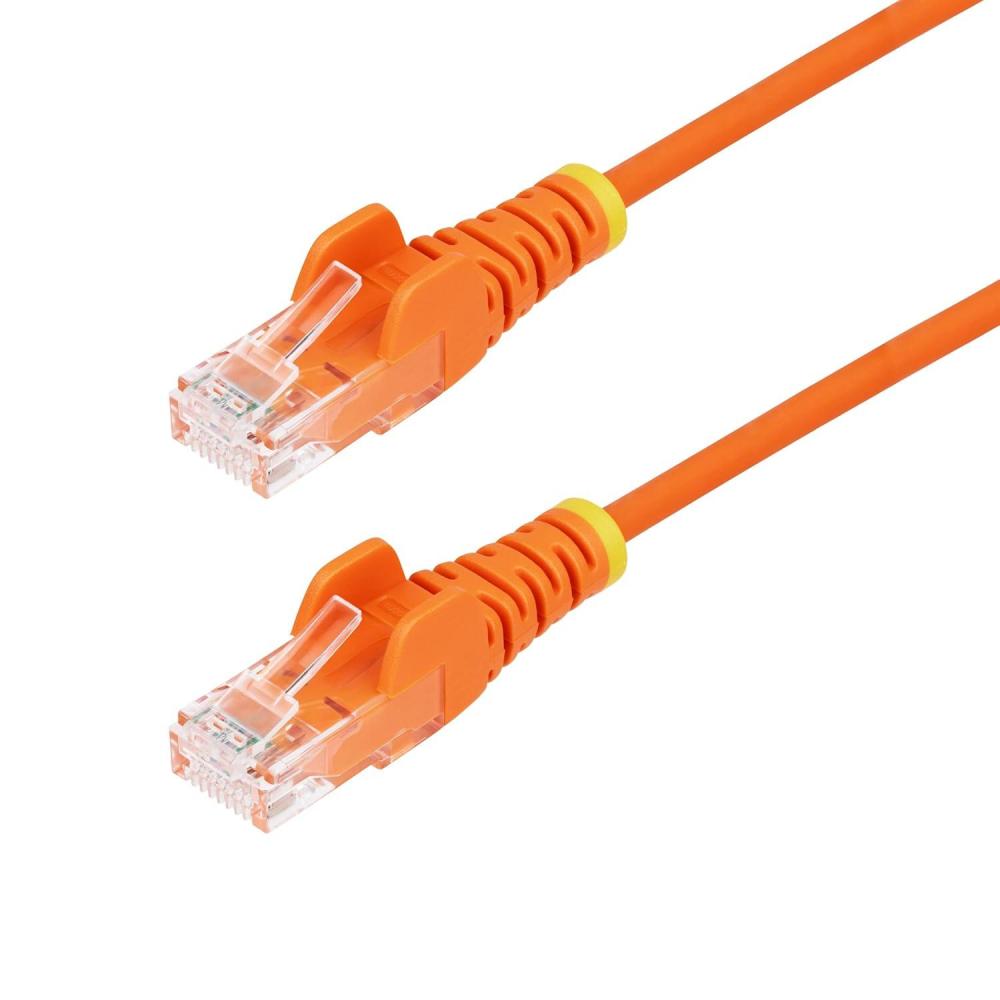 image:imageStarTechcom 6 in CAT6 Cable Slim CAT6 Patch Cord Gray Snagless RJ45 Connectors Gigabit Ethernet Cable 28 AWG LSZH N6PAT6INGRSOrange