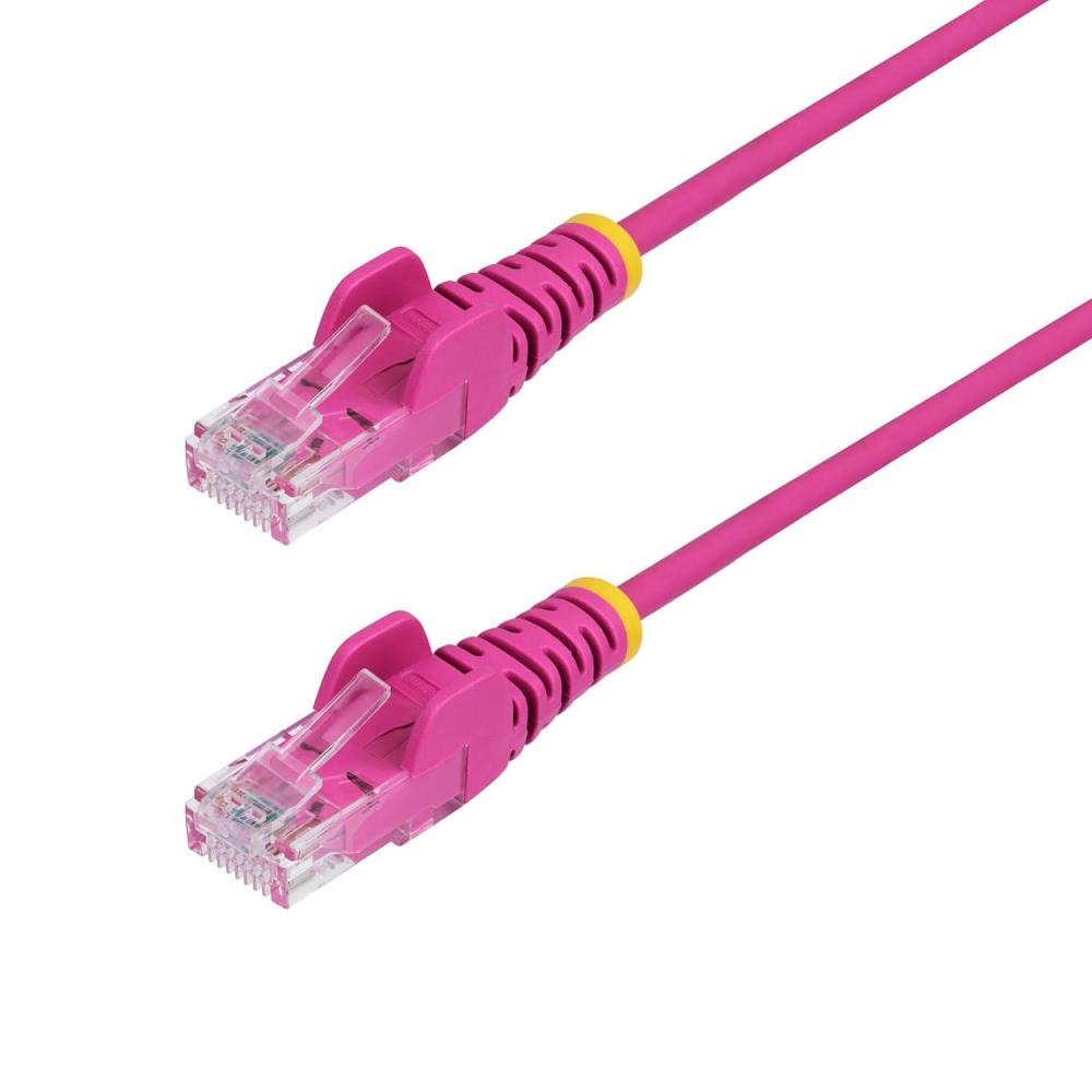 image:imageStarTechcom 6 in CAT6 Cable Slim CAT6 Patch Cord Gray Snagless RJ45 Connectors Gigabit Ethernet Cable 28 AWG LSZH N6PAT6INGRSPink