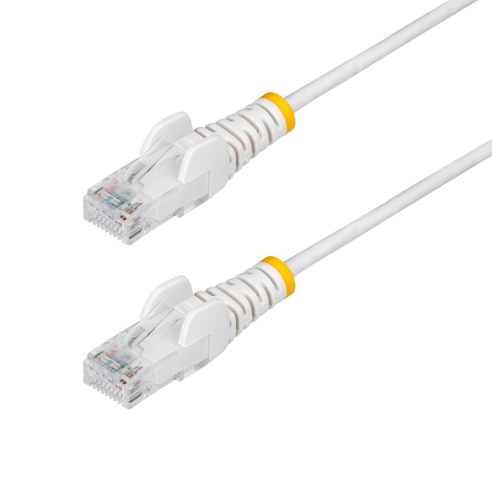 image:imageStarTechcom 6 in CAT6 Cable Slim CAT6 Patch Cord Gray Snagless RJ45 Connectors Gigabit Ethernet Cable 28 AWG LSZH N6PAT6INGRSWhite