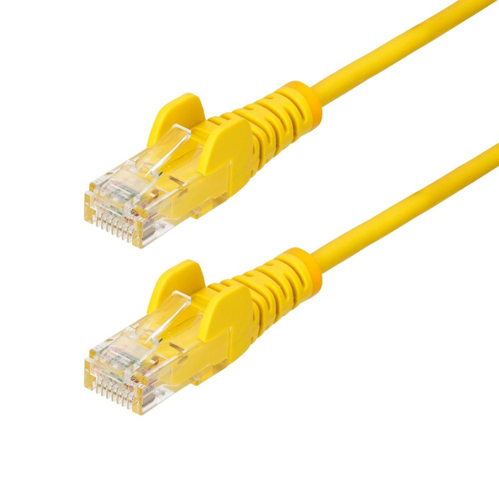 image:imageStarTechcom 6 in CAT6 Cable Slim CAT6 Patch Cord Gray Snagless RJ45 Connectors Gigabit Ethernet Cable 28 AWG LSZH N6PAT6INGRSYellow