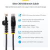 StarTech.com 1.5 m CAT6 Cable – Slim CAT6 Patch Cord – Black – Snagless RJ45 Connectors – Gigabit Ethernet Cable – 28 AWG (N6PAT150CMBKS)(Gray)