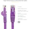 StarTech.com 15m CAT6 Ethernet Cable – Yellow CAT 6 Gigabit Ethernet Wire -650MHz 100W PoE++ RJ45 UTP Category 6 Network/Patch Cord Snagless w/Strain Relief Fluke Tested UL/TIA Certified (N6PATC15MYL)(Purple)