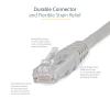 StarTech.com 20ft CAT6 Ethernet Cable – Orange CAT 6 Gigabit Ethernet Wire -650MHz 100W PoE++ RJ45 UTP Molded Category 6 Network/Patch Cord w/Strain Relief/Fluke Tested UL/TIA Certified (C6PATCH20OR)(Gray)