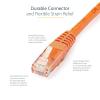 StarTech.com 20ft CAT6 Ethernet Cable – Orange CAT 6 Gigabit Ethernet Wire -650MHz 100W PoE++ RJ45 UTP Molded Category 6 Network/Patch Cord w/Strain Relief/Fluke Tested UL/TIA Certified (C6PATCH20OR)(Orange)