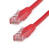 StarTech.com 20ft CAT6 Ethernet Cable – Orange CAT 6 Gigabit Ethernet Wire -650MHz 100W PoE++ RJ45 UTP Molded Category 6 Network/Patch Cord w/Strain Relief/Fluke Tested UL/TIA Certified (C6PATCH20OR)(Red)