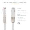 StarTech.com 20ft CAT6 Ethernet Cable – Orange CAT 6 Gigabit Ethernet Wire -650MHz 100W PoE++ RJ45 UTP Molded Category 6 Network/Patch Cord w/Strain Relief/Fluke Tested UL/TIA Certified (C6PATCH20OR)(White)