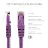 StarTech.com 20ft CAT6 Ethernet Cable – Orange CAT 6 Gigabit Ethernet Wire -650MHz 100W PoE++ RJ45 UTP Molded Category 6 Network/Patch Cord w/Strain Relief/Fluke Tested UL/TIA Certified (C6PATCH20OR)(Purple)