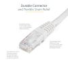 StarTech.com 20ft CAT6 Ethernet Cable – Orange CAT 6 Gigabit Ethernet Wire -650MHz 100W PoE++ RJ45 UTP Molded Category 6 Network/Patch Cord w/Strain Relief/Fluke Tested UL/TIA Certified (C6PATCH20OR)(White)