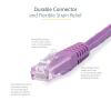 StarTech.com 20ft CAT6 Ethernet Cable – Orange CAT 6 Gigabit Ethernet Wire -650MHz 100W PoE++ RJ45 UTP Molded Category 6 Network/Patch Cord w/Strain Relief/Fluke Tested UL/TIA Certified (C6PATCH20OR)(Purple)