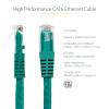 StarTech.com 20ft CAT6 Ethernet Cable – Orange CAT 6 Gigabit Ethernet Wire -650MHz 100W PoE++ RJ45 UTP Molded Category 6 Network/Patch Cord w/Strain Relief/Fluke Tested UL/TIA Certified (C6PATCH20OR)(Green)