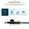 StarTech.com 6 in CAT6 Cable – Slim CAT6 Patch Cord – Gray Snagless RJ45 Connectors – Gigabit Ethernet Cable – 28 AWG – LSZH (N6PAT6INGRS)(Green)