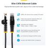 StarTech.com 6 in CAT6 Cable – Slim CAT6 Patch Cord – Gray Snagless RJ45 Connectors – Gigabit Ethernet Cable – 28 AWG – LSZH (N6PAT6INGRS)(White)