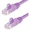 StarTech.com 15m CAT6 Ethernet Cable – Yellow CAT 6 Gigabit Ethernet Wire -650MHz 100W PoE++ RJ45 UTP Category 6 Network/Patch Cord Snagless w/Strain Relief Fluke Tested UL/TIA Certified (N6PATC15MYL)(Purple)