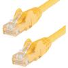 StarTech.com 15m CAT6 Ethernet Cable – Yellow CAT 6 Gigabit Ethernet Wire -650MHz 100W PoE++ RJ45 UTP Category 6 Network/Patch Cord Snagless w/Strain Relief Fluke Tested UL/TIA Certified (N6PATC15MYL)(Yellow)