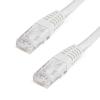 StarTech.com 20ft CAT6 Ethernet Cable – Orange CAT 6 Gigabit Ethernet Wire -650MHz 100W PoE++ RJ45 UTP Molded Category 6 Network/Patch Cord w/Strain Relief/Fluke Tested UL/TIA Certified (C6PATCH20OR)(White)